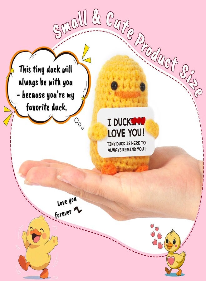 MBL Valentines Day for Him Her - Funny Valentine's Valentine Galentines Day for Women Men Girlfriend Boyfriend, Romantic Anniversary Crochet Duck, Gifts for Wife Husband Birthday Wedding Engagement - Image 2